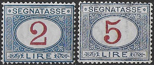 1903 italia postage - due, stamps