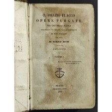 Opere Purgate - Q. Orazio Flacco - Ed. Aldina - 1865 - 2in1