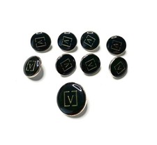 (9) VALENTINO V Logo Nero Oro