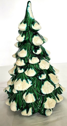 Pino innevato ceramica - pino, vintage