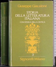 STORIA LETTERATURA ITALIANA VOL 3. OTTOCENTO NOVECENTO. GIANCALONE. SIGNORELLI.
