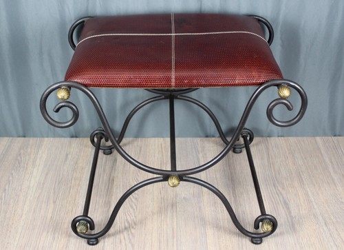 Panca curule ferro battuto - in,
