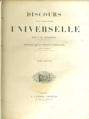 Discours sur histoire - sur, l'histoire
