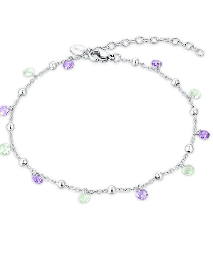 Cavigliera donna acciaio brand - cavigliera,