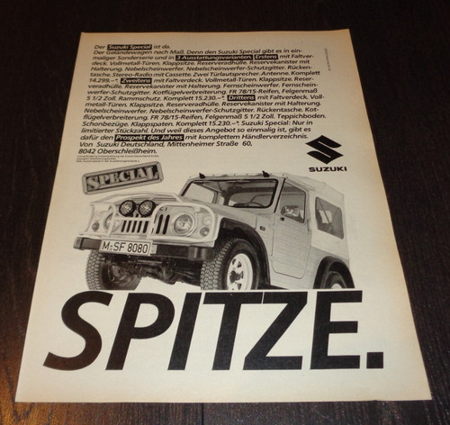 Pubblicità speciale suzuki - speciale,