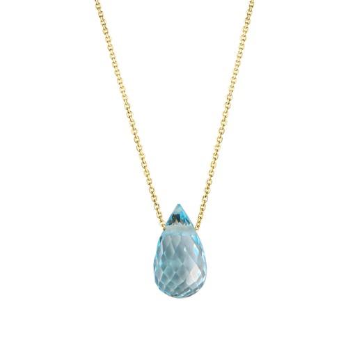 Collana celesta oro giallo - giallo, 375