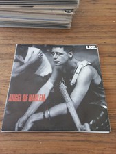 U2 Angel Of Harlem Italy 7" Island IS 402 Single red stripes on back cover