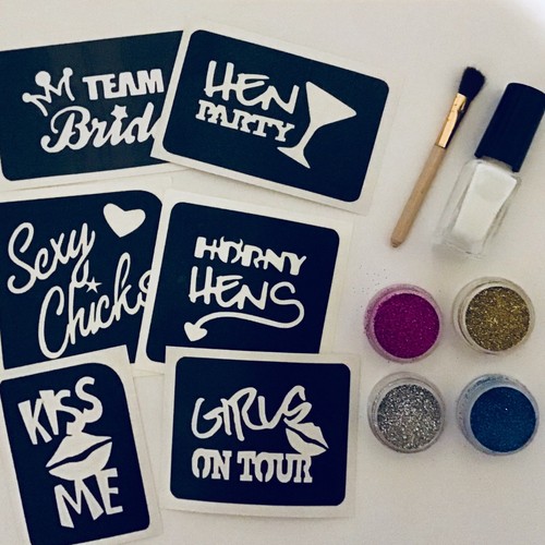 Kit tatuaggio glitter addio - addio, al