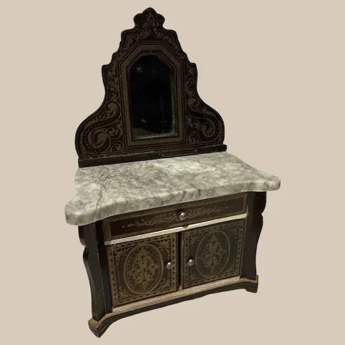 Antique biedermeier miniature - biedermeier,