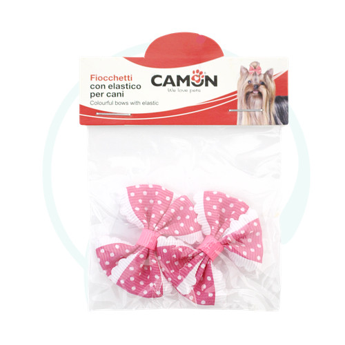 Camon fiocchetti rosa pois - camon, a