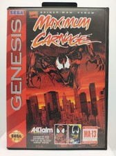 Spiderman & Venom Maximum Carnage Mega Drive Sega PAL Copertina Sostituitiva 