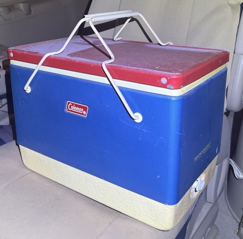 Vintage coleman cooler rosso - coleman,