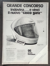 ADVERTISING PUBBLICITA' GRANDE CONCORSO INDOVINA E VINCI IL NUOVO CASCO GARA