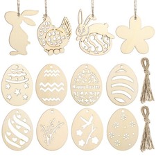  Ornamenti in Legno Di Pasqua