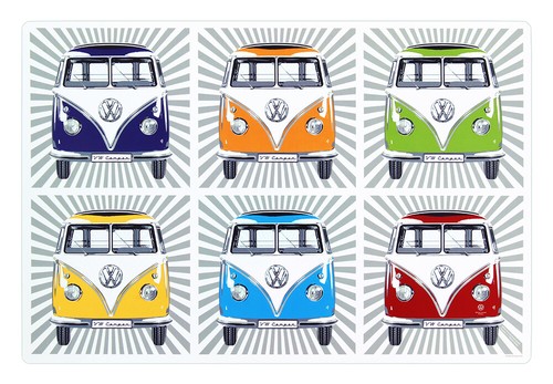 Bulli bus tovagliette - vw,