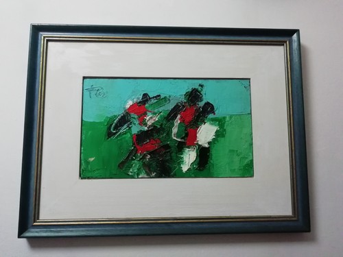 Giorgio flis olio masonite - flis, su