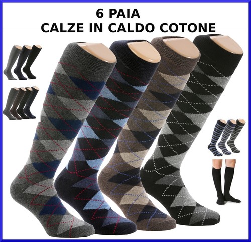 Calze uomo caldo cotone - calze,