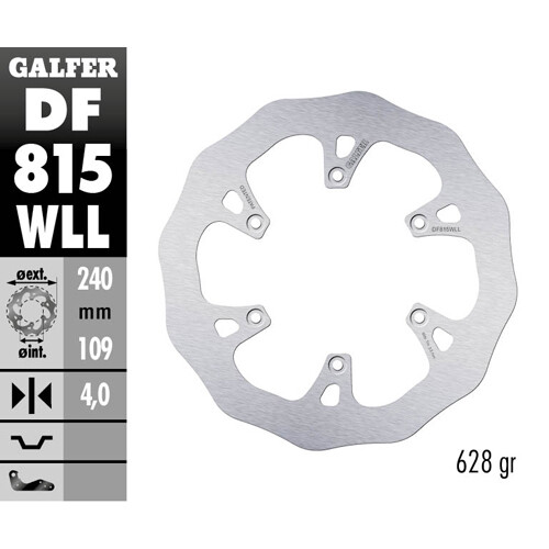 Disco freno galfer wave beta - disco,