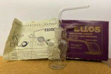 Antica Boccetta vetro ELIOS nebulizzatore perfetto liquidi medicamentosi 1930