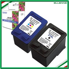 ✅ 2 CARTUCCE COMPATIBILE CON HP 21 XL+22 XL NERO+COLORE DESKJET D1320 D2360 ✅