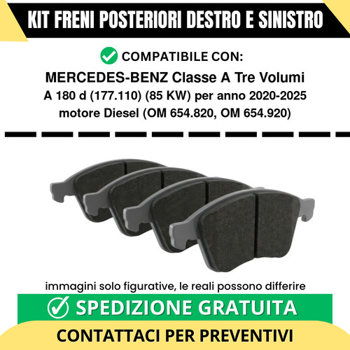 Pastiglie freno posteriori - pastiglie,