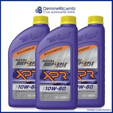 OLIO MOTORE ROYAL PURPLE XPR 10W60 100% SINTETICO ALTE PRESTAZIONI 2.838LT- 3Lt