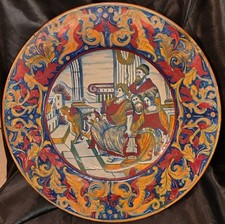 piatto in ceramica a lustro