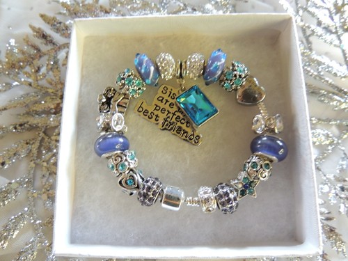 Bracciale charm perline - bracciale,