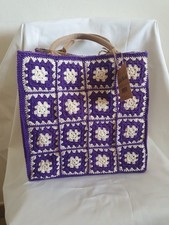 Borsa Donna Uncinetto Realizzata A Mano 