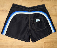 Costume da bagno nero Sundek 33 arcobaleno spiaggia tavola da bagno pantaloncini taglia 33 S M