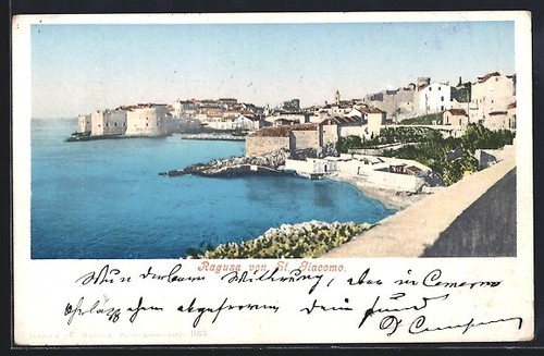 Cartolina ragusa veduta - ragusa,,