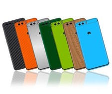 Adesivo pelle testurizzata per HUAWEI P10 / P10 PLUS - carbonio - legno - opaco - lucido -