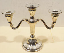 Bellissimo Candelabro/Portacandele In Argento 24,5 X 30,5 X 13,5cm