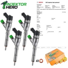 4x 0445110076 Iniettore Bosch
