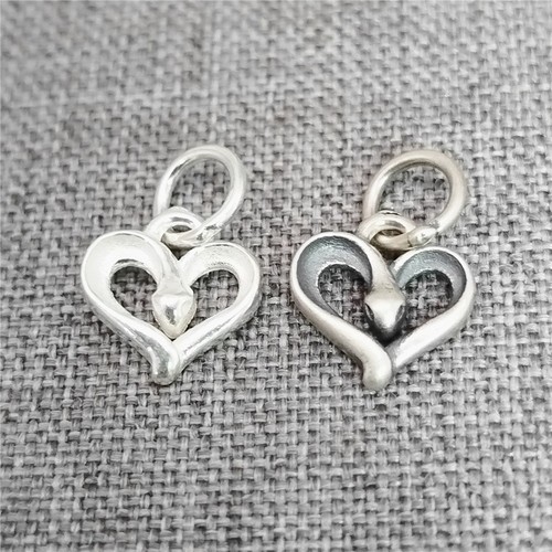 Charms cuore serpente - 5,