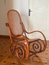 Antica sedia dondolo thonet - sedia,