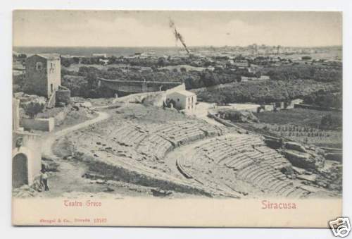 Cartolina siracusa inizio - inizio, '900