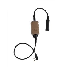 FMA Fcs amp v20 ptt kit comtac3 KENWOOD dark earth