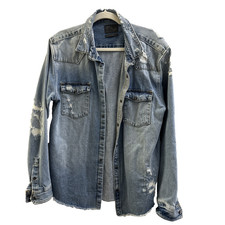 Giacca jeans uomo Zara denim