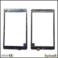 VETRO TOUCH SCREEN PER ALCATEL ONE TOUCH PIXI 3 (8) OT9022X3G CON FRAME NERO