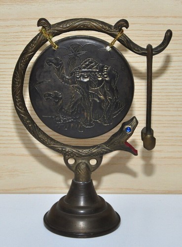 Piccolo gong vintage ottone - piccolo, in
