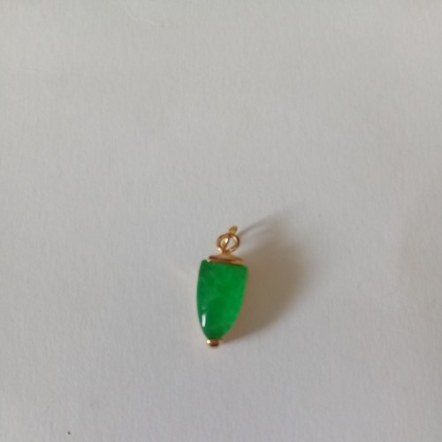 Ciondolo giada verde goccia - giada,