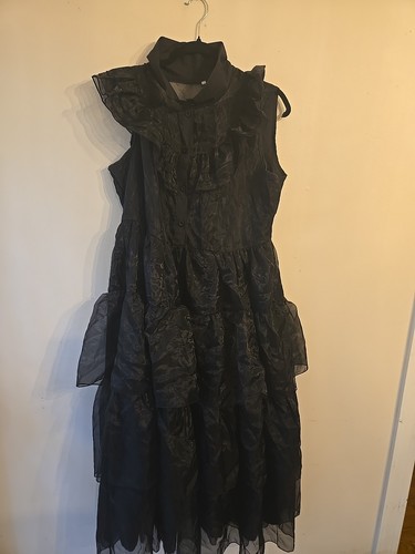 Abito nero strati gotico - nero,
