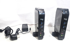 02x mini Computer Pc Client Edge Praim-A44 usb rete lan + 1 alimentatore LEGGI
