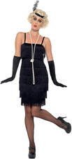 Costume Flapper, Nero, Abito