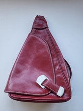 Borsa donna vera pelle rossa