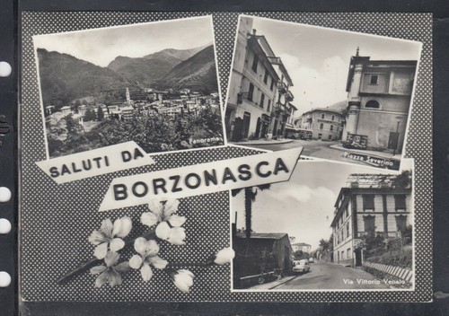 Cartolina saluti borzonasca - cartolina,
