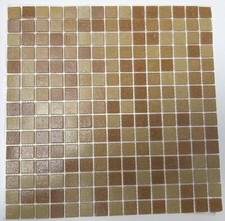 MOSAICO IN PASTA DI VETRO CM. 30x30 BEIGE