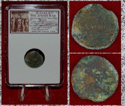 Moneta antica giudea guerra - moneta,