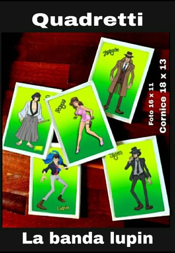 Lupin quadretti con vetro - con,